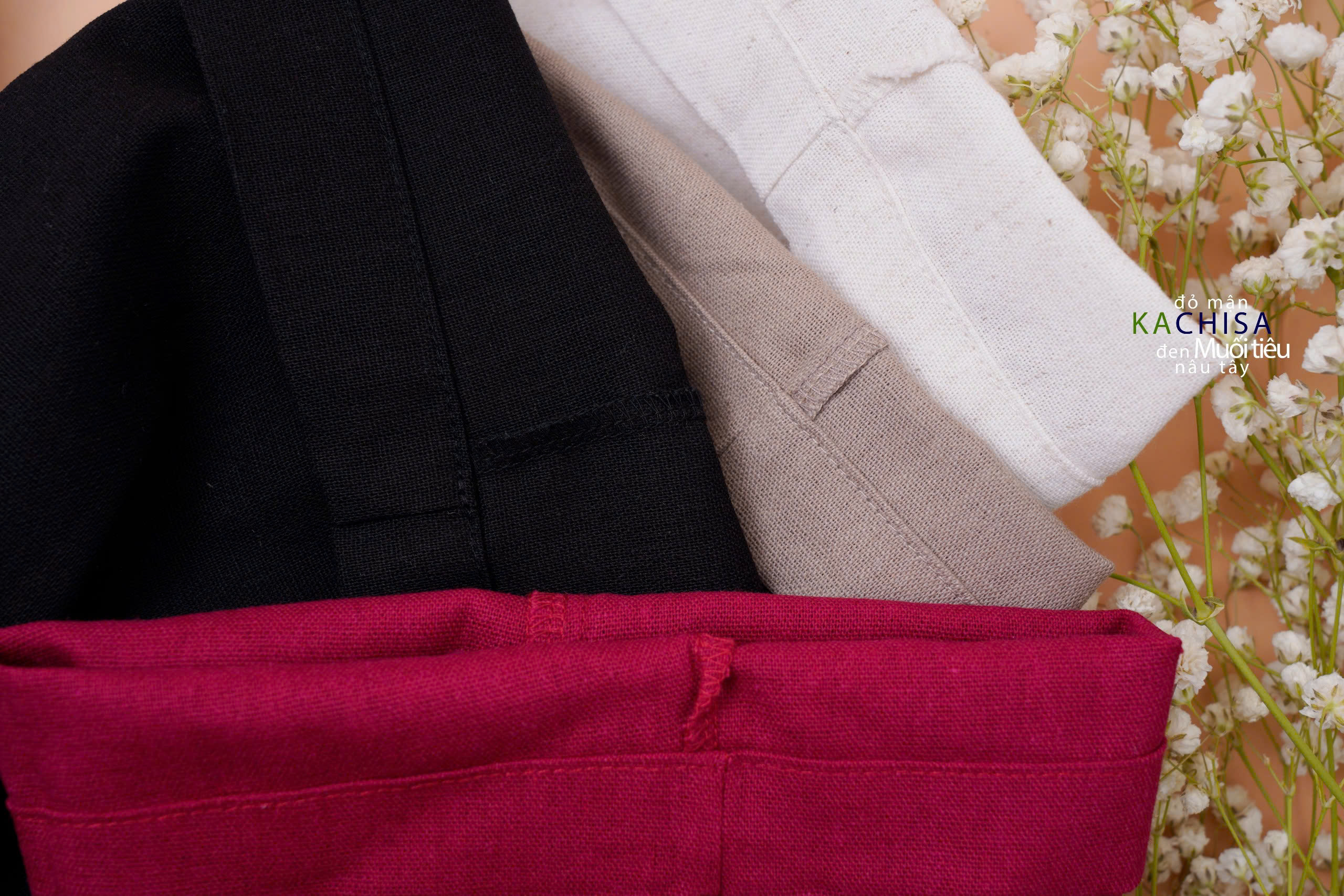 Quần ống Suông Linen Thở phối Lưng Thun, chất Linen Bột có đường xếp ly cách điệu - 4màu - Hình ảnh 9