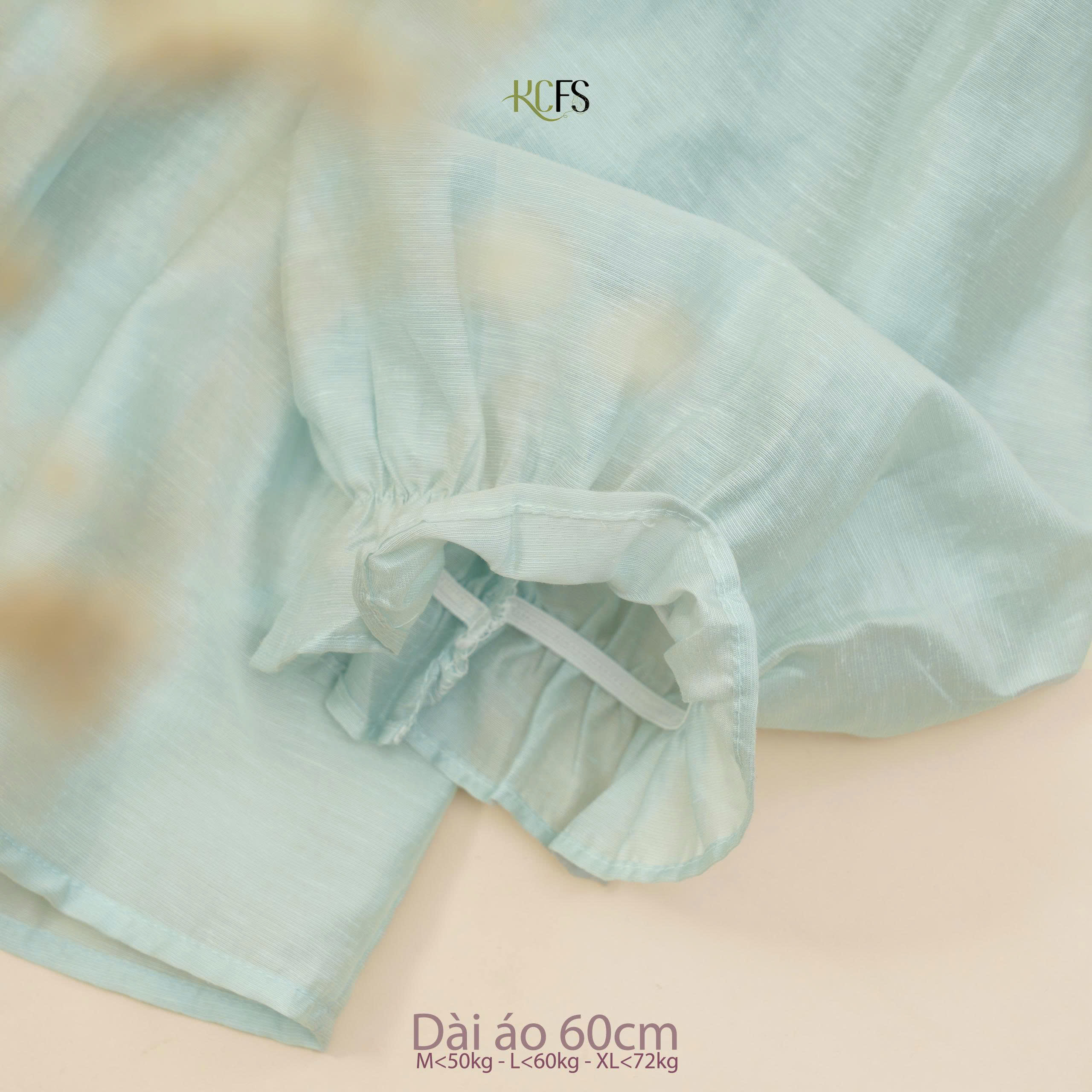 Áo Tơ Cotton tay lửng 2 Lớp phối ren - Dáng dài 60cm - Mềm mại, tay lửng bo chun mềm - Hình ảnh 10