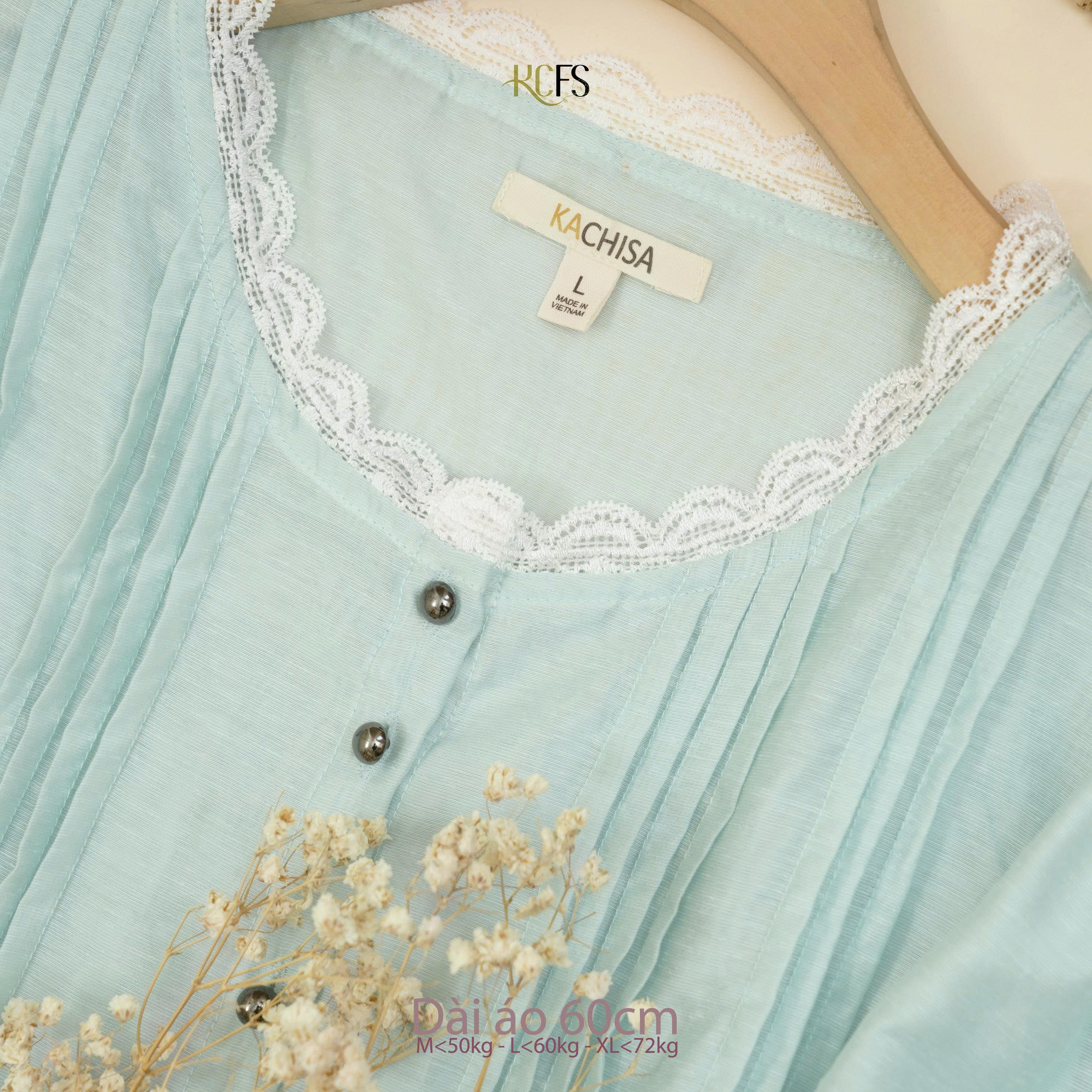 Áo Tơ Cotton tay lửng 2 Lớp phối ren - Dáng dài 60cm - Mềm mại, tay lửng bo chun mềm - Hình ảnh 11